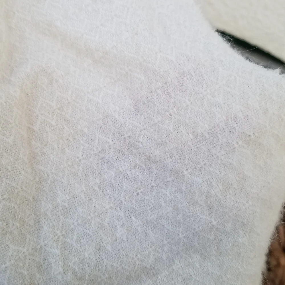 Gap cream scarf wool rabbit hair nylon blend